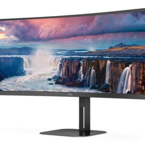 AOC 34 inča CU34V5C/BK UWQHD 3440x1440 100 Hz USB-C 65W zakrivljeni monitor - Slika 1