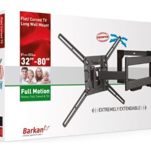 BARKAN 4400.B LCD TV zglobni zidni nosač do 86 inča za ravne i zakrivljene televizore - Slika 3
