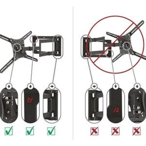 BARKAN 4400.B LCD TV zglobni zidni nosač do 86 inča za ravne i zakrivljene televizore - Slika 4
