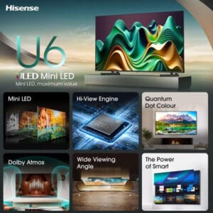 HISENSE 75 inča 75U6NQ ULED Mini-LED 4K UHD Smart TV - Slika 7
