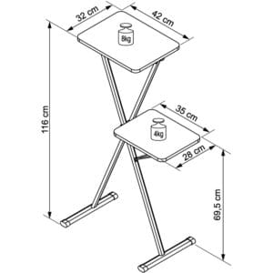 VEGA AVX 12 B stalak za projektor - Slika 2