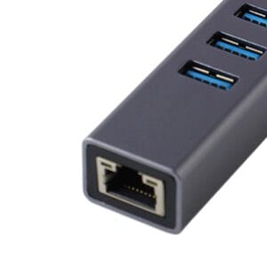 FAST ASIA Adapter-konvertor TIP C na 3xUSB 3.0+RJ45 meta - Slika 2