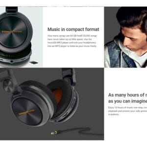 ENERGY SISTEM BT Urban 2 Radio Graphite slušalice crne - Slika 6