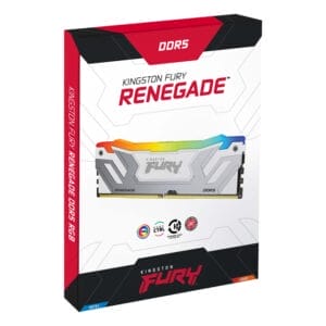 KINGSTON CUDIMM DDR5 24GB 8400MT/s KF584CU40RWA-24 FURY Renegade White RGB XMP - Slika 1