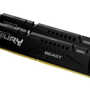 KINGSTON DIMM DDR5 64GB (2x32GB kit) 5600MT/s KF556C40BBK2-64 Fury Beast black XMP - Slika 1