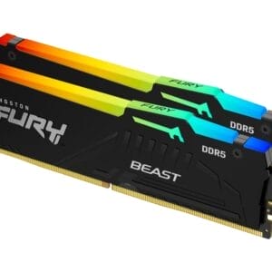 KINGSTON DIMM DDR5 64GB (2x32GB kit) 6400MT/s KF564C32BBAK2-64 FURY Beast Black XMP - Slika 2