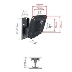 BARKAN E120.B LCD TV zidni nosač 13-29 inča - Slika 1