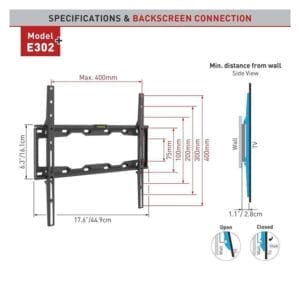 BARKAN E302+.B LCD TV zidni nosač do 65 inča - Slika 4