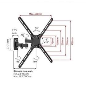 BARKAN E3423 LCD TV zglobni zidni nosač od 13 do 58 inča - Slika 3