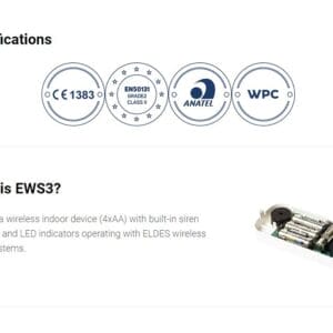 Eldes EWS3 bežična unutrašnja sirena - Slika 4