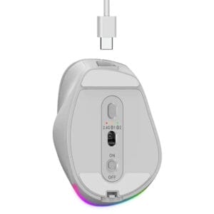 Genius Ergo 9000S Pro Pearl White USB Bežični beli miš - Slika 2