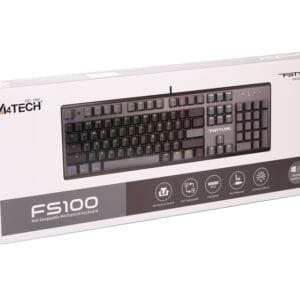 A4 Tech FS100 FSTYLER USB Neon Backlit US crna tastatura - Slika 2