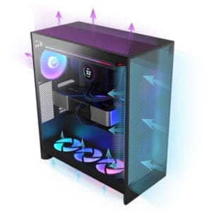 Nzxt H7 Flow RGB kućište crno (CM-H72FB-R1) - Slika 5