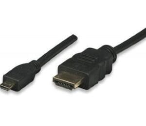 E-Green Kabl HDMI (M) - HDMI Mikro-D (M) 1.5m crni - Slika 1