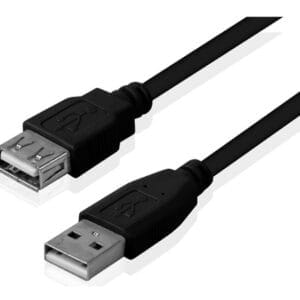 Kabl USB 2.0 A - USB A M/F (produžni) 1.8m crni - Slika 1