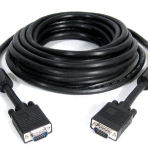 E-Green Kabl VGA D-sub M/M 10m HQ feritno jezgro crni - Slika 1