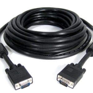 E-Green Kabl VGA D-sub M/M 15m HQ feritno jezgro crni - Slika 1