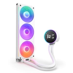 NZXT Kraken Elite 360 RGB V2 vodeno hlađenje belo (RL-KR36E-W2) - Slika 1