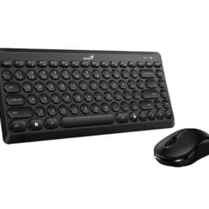 GENIUS LuxeMate Q8000 Wireless USB US crna tastatura + miš - Slika 3