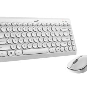 GENIUS LuxeMate Q8000 Wireless USB YU bela tastatura + miš - Slika 3