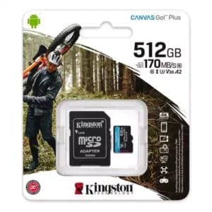 Kingston SD Card 512GB Kingston Canvas Go! Plus sa adapterom SDCG3/512GB - Slika 2