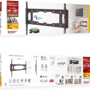 BARKAN ND400.B LCD TV zidni nosač za gipsane zidove od 29 do 75 inča - Slika 3