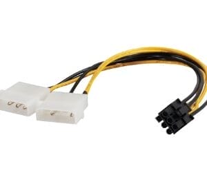 E-Green Naponski adapter za PCI-E VGA (6-pin) -2x Molex - Slika 1