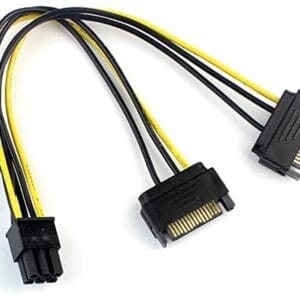 E-Green Naponski adapter za PCI-E VGA (6-pin) -2x Sata - Slika 2