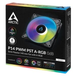 Arctic P14 PWM PST A-RGB 140mm ventilator crni (ACFAN00239A) - Slika 5