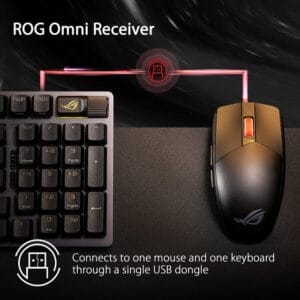 Asus P520 ROG STRIX IMPACT III Wireless Gaming USB miš crni - Slika 3