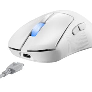 Asus P714 ROG KERIS II Wireless ACE Gaming Optical USB miš beli - Slika 5
