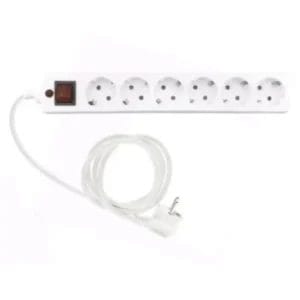 Linkom Produžni kabl 6r/3m sa prekidacem i zaštitom 3x1,5mm (Linkom) - beli - Slika 1