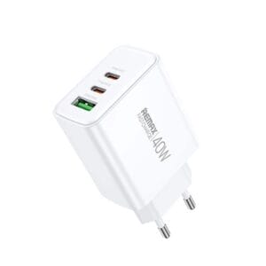 Remax Strujni Fast punjač Kiddy 1xUSB 3.0 + 2xTIP C 20W RP-U123, b... - Slika 1