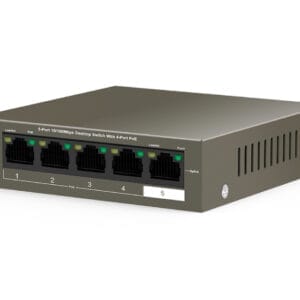 TENDA TEF1105P-4-63W 5-Port 10/100Mbps Desktop Switch with 4-Port PoE - Slika 1
