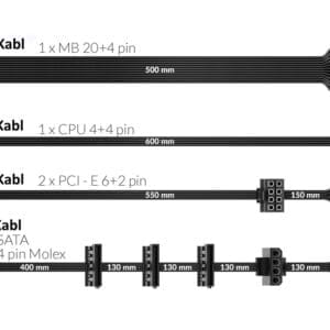 Njoy Titan+ 650 650W napajanje (PSAT5065A20CUCO01B) - Slika 6