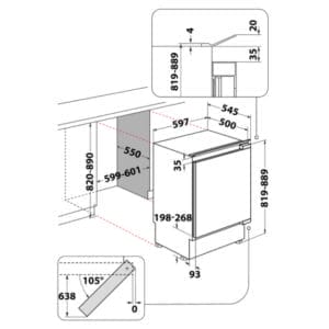 WHIRLPOOL WBUF011 ugradni frižider - Slika 3