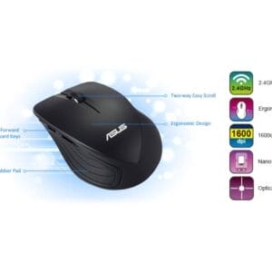 Asus WT465 Wireless crni miš - Slika 3