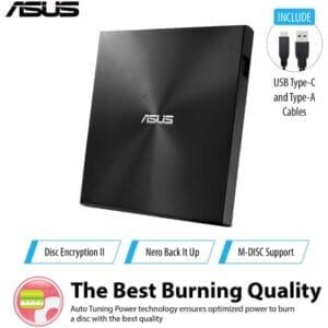 ASUS ZenDrive U9M SDRW-08U9M-U DVD±RW USB eksterni rezač crni - Slika 6