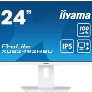 Iijama Monitor 24 Iiyama XUB2492HSU-W6 1920x1080/Full HD IPS/100Hz/4ms/HDMI/DP/USB/Zvučnici/beli - Slika 1