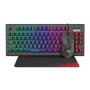 Marvo Tastatura + Miš + Podloga Marvo Scorpion CM310 Crna - Slika 1