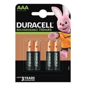 Duracell Punjiva baterija Duracell AAA 750mAh(pak 4 kom) - Slika 1