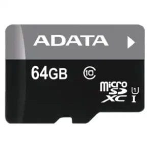 A-Data Micro SD Card 64GB AData + SD adapter AUSDX64GUICL10A1-RA1/ ... - Slika 1