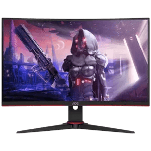 AOC Monitor 23.6 AOC C24G2AE/BK C 1920x1080/Full HD/VA/165Hz/1ms/VGA/2xHDMI/DP/Zvučnici/Curved - Slika 1