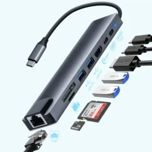 Zeus Adapter-konverter USB Tip C Zeus 11/1 1xUSB3.0/3xUSB2.0/HDMI... - Slika 1