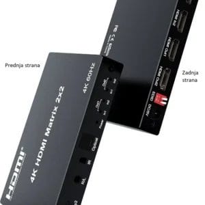 Kettz HDMI swich 4K Matrix 2x2 Kettz HM-K252 60Hz - Slika 2