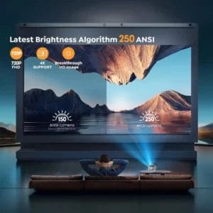 Zeus Projektor Zeus Z-SAW HD 1280x720/LED LCD/5500LUM(230ANSI)/DuaWiFi/mirac/BT/HDMI/USB/AV/zvu/beli - Slika 3