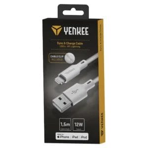 Yenkee Kabl USB Tip A- Lighting Yenkee YCU 615 WH 1.5m - Slika 3