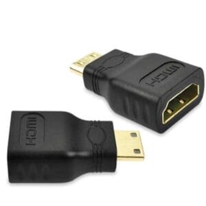 E-Green Adapter Mini HDMI (M) - HDMI (F) crni - Slika 1