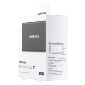 Samsung Portable T7 1TB sivi eksterni SSD MU-PC1T0T - Slika 8
