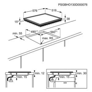 Electrolux Ugradna ploča Electrolux EHF6346XOK širina 60cm/keramička pl... - Slika 4